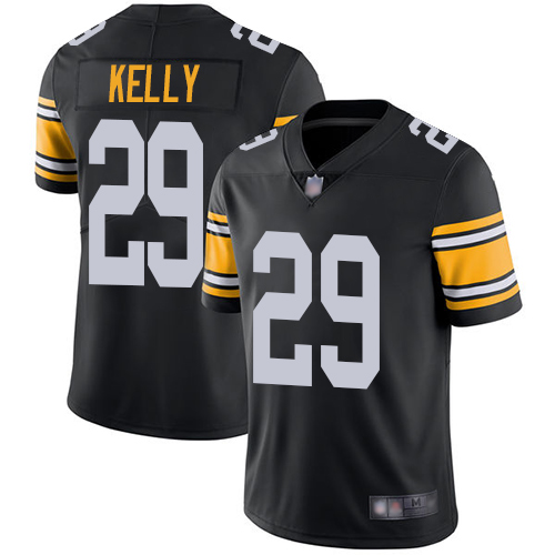 Youth Pittsburgh Steelers Football 29 Limited Black Kam Kelly Alternate Vapor Untouchable Nike NFL Jersey